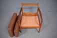 Ole Wanscher vintage teak armchair with original leather cushions  - view 11