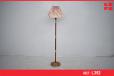 Vintage floor lamp in brazilian rosewood and brass - view 1