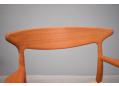 The gently curved and shaped back rest combines with the seat to make a comfortable chair 