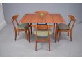 From small to large - The Borge Mogensen table now easily seats 4 - Vilhelm Wohlert chairs 
