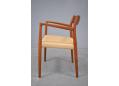 Stunning teak armchair with papercord woven seat - Niels Moller design