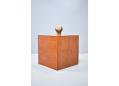 Teak cube of side tables made by Godtfred Petersen.
