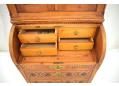 spacious and well laid out antique pine bureau writing desk