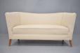Curved frame midcentury danish 2 seat sofa  - view 6