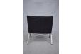 Poul Kjaerholm design black leather PK22 chair made by E kold Christensen - view 4