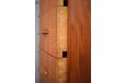 Bow fronted chest of drawers in vintage teak  - view 6