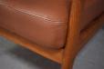 Ole Wanscher vintage teak armchair with original leather cushions  - view 6