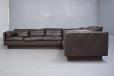 Vintage 6-seater corner sofa in brown leather | Georg Thams - view 5
