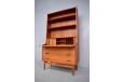 Vintage teak wall unit with pull out desk | Johannes Sorth - view 5