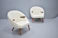 Rare 1950s bucket chairs | Boucle wool upholstered - view 1