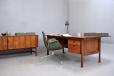 Large executive desk in vintage rosewood | Henry Rosengren Hansen - view 3