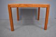 Vintage coffee table with parquet table top
