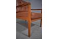 Ole Wanscher vintage teak armchair with original leather cushions  - view 7