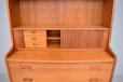 Vintage teak wall unit with pull out desk | Johannes Sorth - view 6
