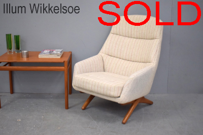 Illum Wikkelsoe high back armchair | Scissor legs