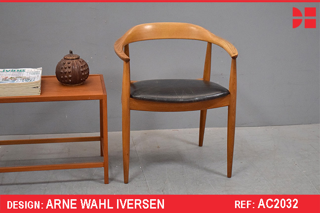 Midcentury desk chair designed by Arne Wahl Iversen