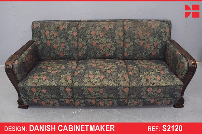 1950s 3 seater sofa made by Danish cabinetmaker