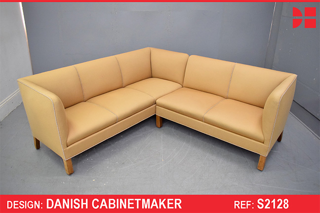 RARE 1950s design corner sofa by Danish Cabinetmaker