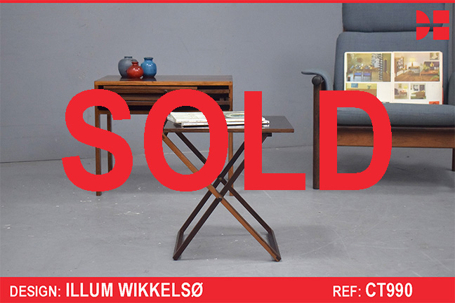 RARE Illum Wikkelso design nest of tables in rosewood | Model 278