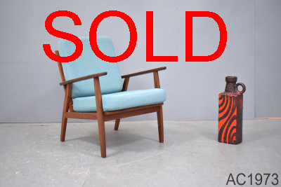 Vintage 1960s armchair with teak frame