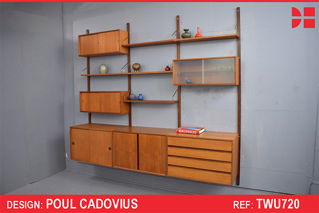 Poul Cadovius design ROYAL system in vintage teak