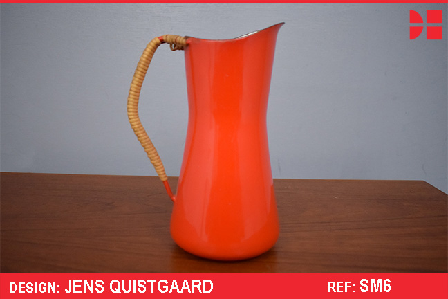 Blood orange pitcher made by Dansk Kobenstyle 