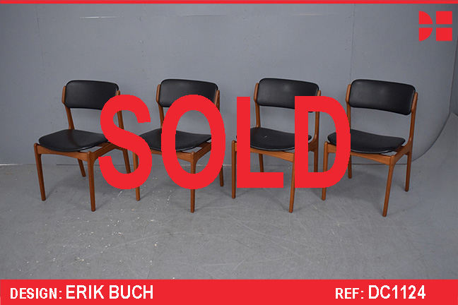 Set of 4 Erik Buch design dining chairs | Model OD 49