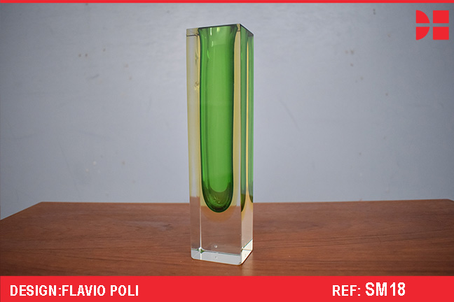 Flavio Poli Designed vase for Seguso | Tall 