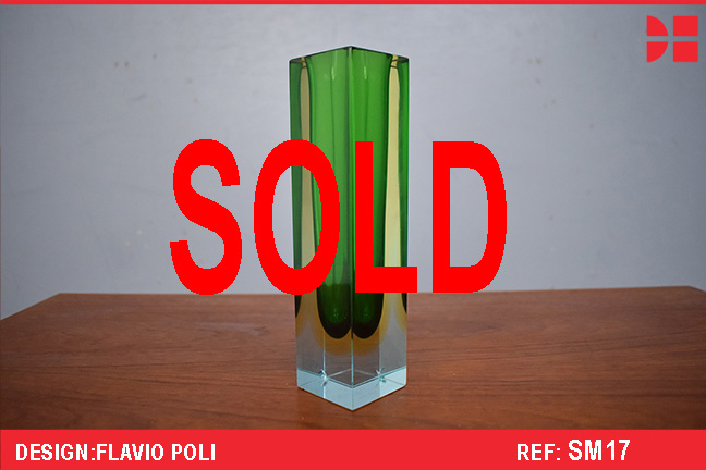 Flavio Poli Designed vase for Seguso | Short 