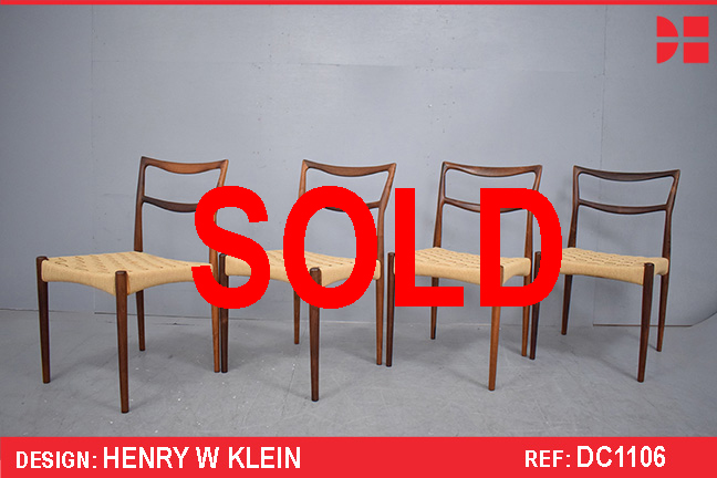 Henry W Klein dining chairs in vintage rosewood