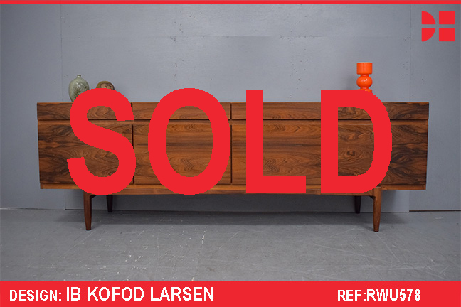 Vintage rosewood FA66 sideboard by Ib Kofod Larsen