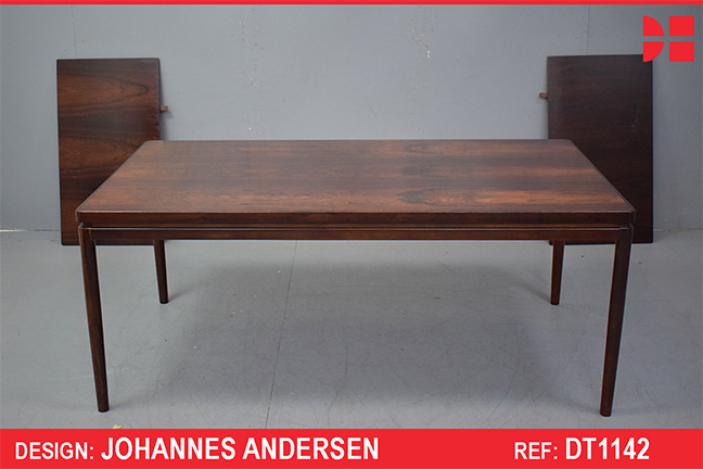 Johannes Andersen dining table | Vintage rosewood