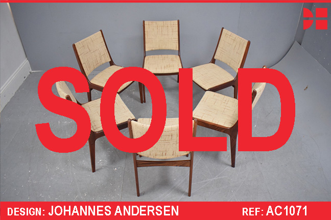 JOHANNES ANDERSEN - vintage rosewood dining chairs for ULDUM MOBELFABRIK