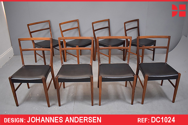 Johannes Andersen dining chairs | Vintage rosewood