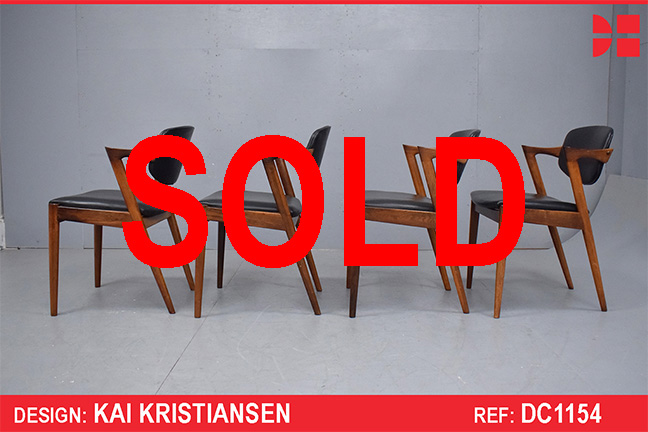 Kai Kristiansen dining chairs model 42 - Vintage rosewood
