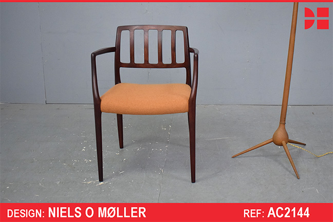 Vintage rosewood armchair by Niels Moller - Model 66