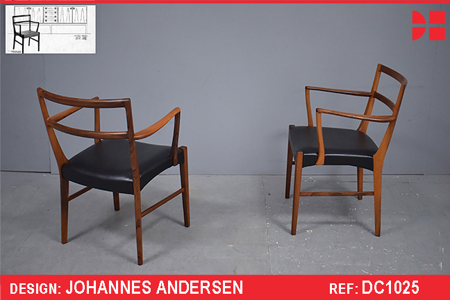 Johannes Andersen armchairs | Vintage rosewood