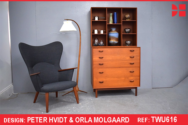 Peter hvidt & Orla Molgaard design teak wall unit 