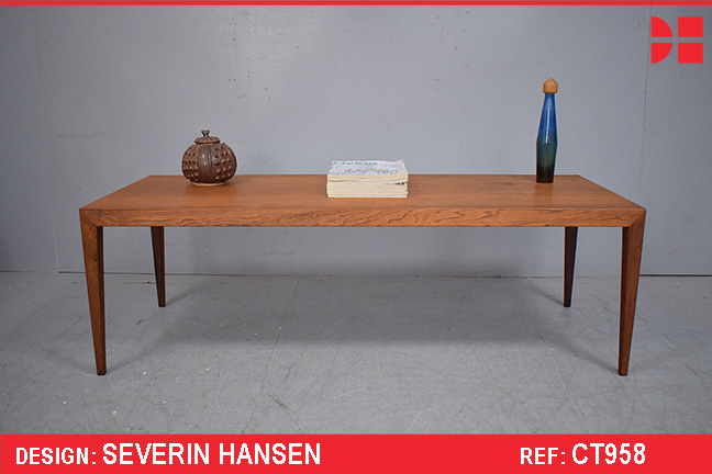 Vintage rosewood coffee table produced by Haslev 