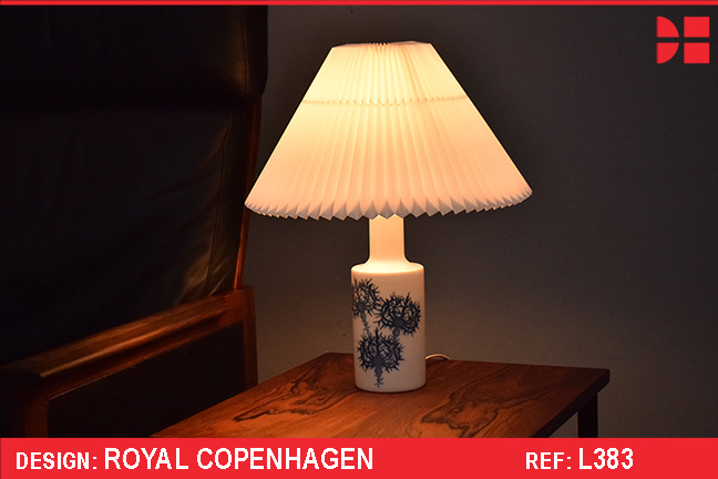 Midcentury table lamp THREE THISTLES design by Kai Lange for Royal Copenhagen