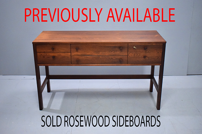 Rosewood cabinets - ARCHIVE of Danish vintage rosewood cabinets & Sideboards