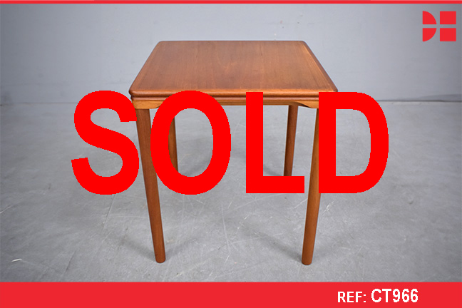 Vintage teak square top end table | E.W Bach