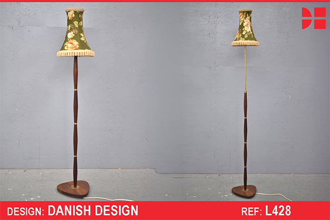 Vintage rosewood floor lamp - adjustable height