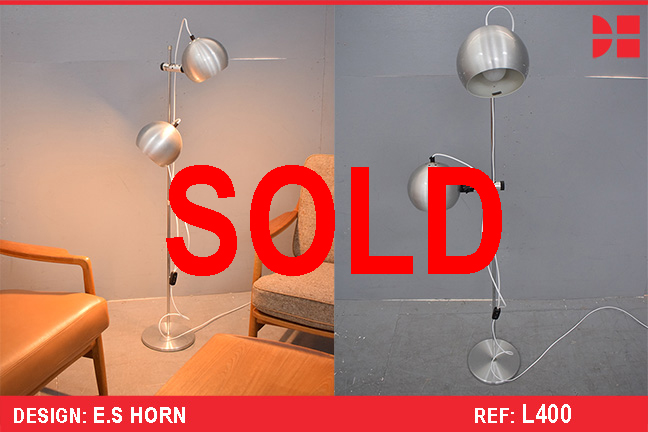 Steel floor lamp made by E.S Horn 