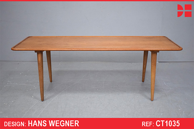 RARE Hans Wegner design vintage teak & oak AT11 coffee table