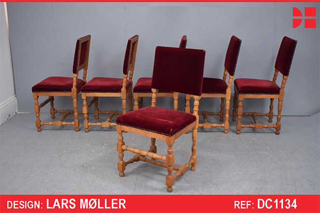 6 antique oak farmhouse dining chairs 