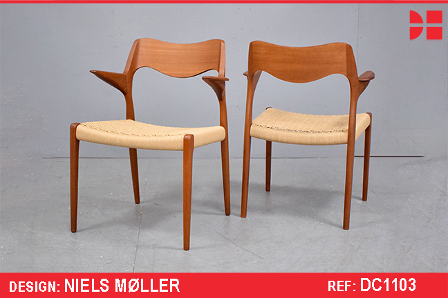 Rare armchair model 55 designed by Niels Moller 1951