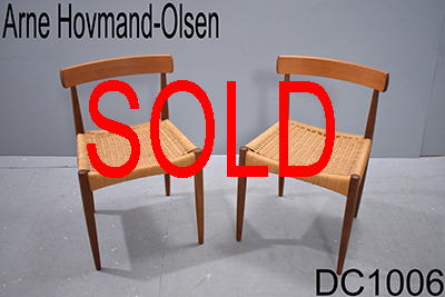 Arne Hovmand-Olsen vintage teak dining chair | Mogens Kold Model MK200