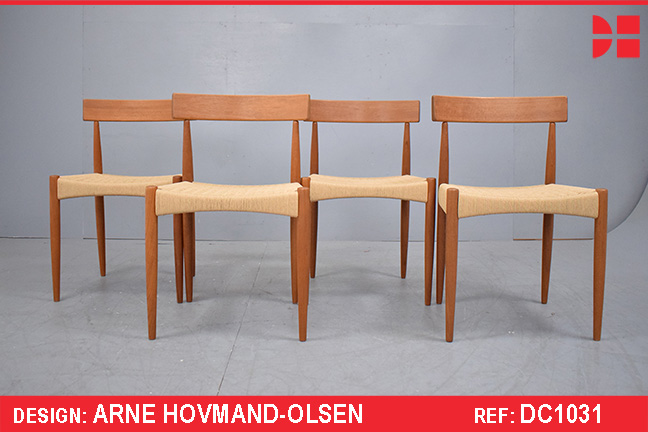 Arne Hovmand Olsen dining chairs model MK 200 
