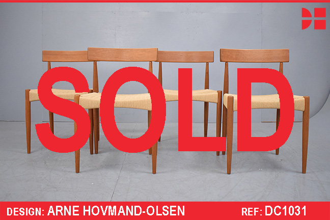 Arne Hovmand Olsen dining chairs model MK 200 